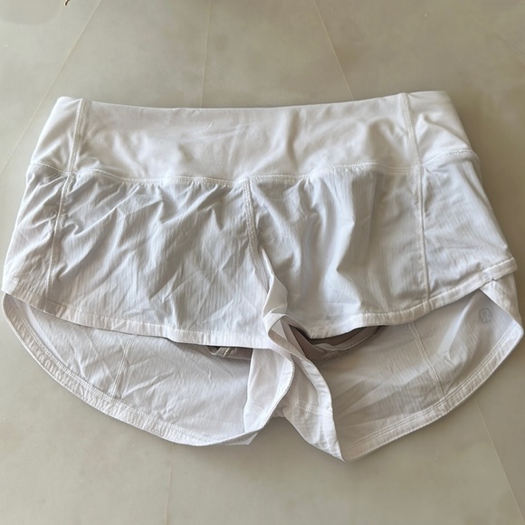 WHITE SPEED UP SHORTS - Picture 1 of 2